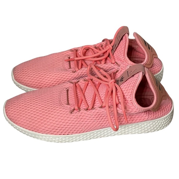 Adidas x Pharrell Williams HU Tactile Rose Pink Sneakers Size 10 ART BY8715 - Picture 1 of 11